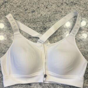 White Under Armour Sports Bra